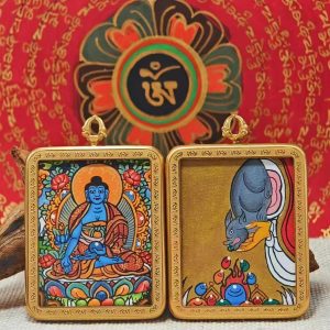 Medicine Buddha [Double-Sided Hand-Painted Thangka]