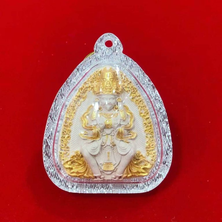 Palden Lhamo Hand-Painted Thangka Pendant [Tibetan Style]