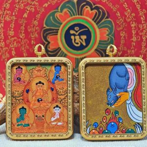 The Five Dhyani Buddhas [Double-Sided Hand-Painted Thangka]