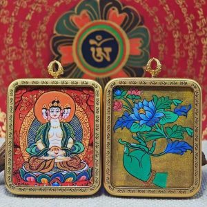  Vairocana Buddha[Double-Sided Hand-Painted Thangka]
