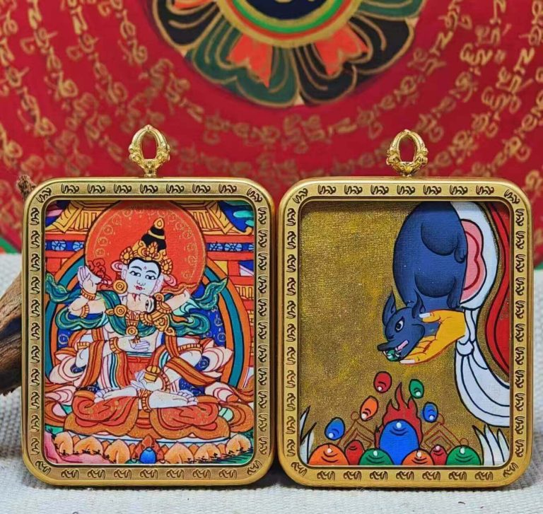 Vajrasattva The Purifier [Double-Sided Hand-Painted Thangka]