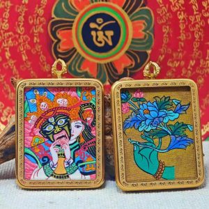 The Story of Zhagilhamo: Past & Present (Tibetan Goddess) – Double-Sided Hand-Painted Thangka